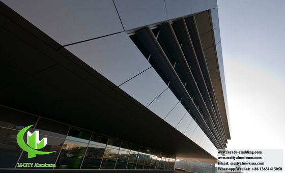 좋은 가격 금속 판 알루미늄 클래싱 정면 벽 장식 3mm 두께 PVDF 코팅 온라인으로