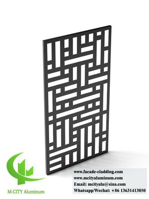 좋은 가격 레이저 절단 금속 개인 정보 보호 스크린 장식 패널 알루미늄 장판 5mm 두께 파우더 코팅 온라인으로