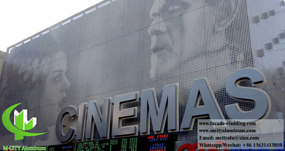 좋은 가격 맞춤형 RAL 색상 및 CNC 레이저 커팅이 가능한 분체 도장 천공 알루미늄 외장 패널 온라인으로