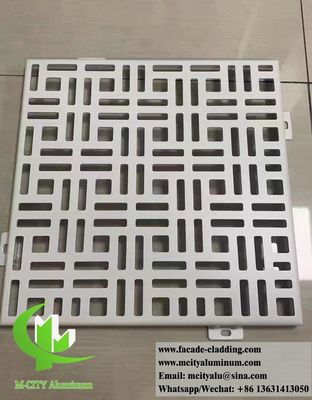 좋은 가격 건축 외장 시스템용 맞춤형 RAL 색상 및 3mm 두께의 분체 도장 천공 알루미늄 외장 패널 온라인으로