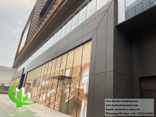 좋은 가격 건축물 금속 벽 패널 알루미늄 정면 클래싱 시스템 외관 장식 방화 온라인으로