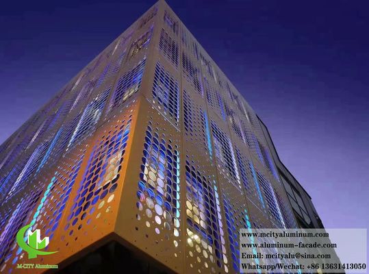 좋은 가격 뚫린 금속 벽 패널 건축용 금속 판 알루미늄 패널 건물 정면 온라인으로